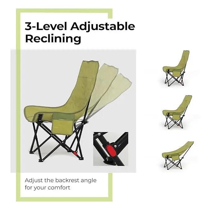 ECOTREK Three-Position Portable Folding Outdoor Chair TMD5161 by ECOTREK