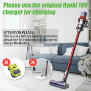 Ryobi 18V Battery to Dyson V10 Battery Adapter Converter by salelink.co.nz