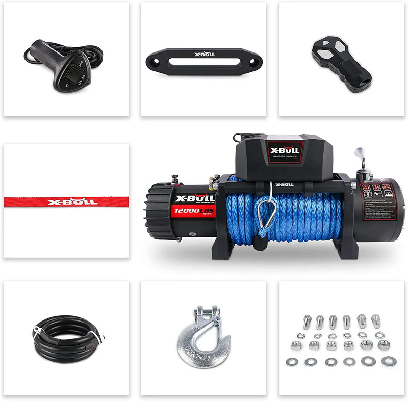 X-Bull Electric Winch 12000LBS by salelink.co.nz