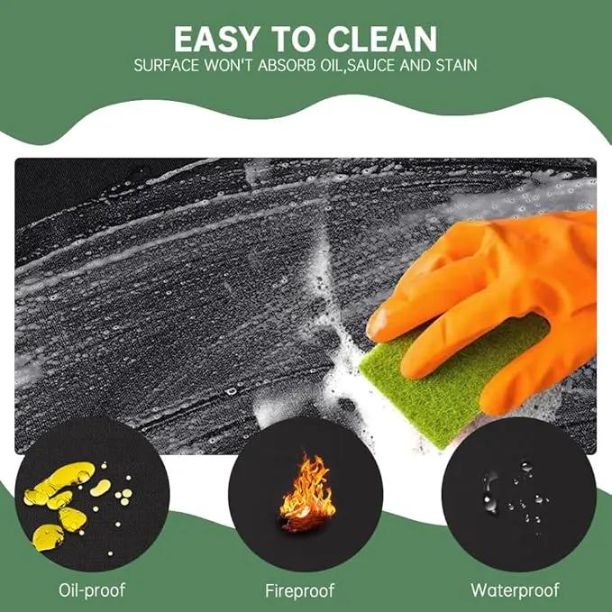 Ecotrek BBQ Grill Mat - Fireproof Deck & Patio Protector, Double-Sided Waterproof Oil-Proof HC12101 by ECOTREK