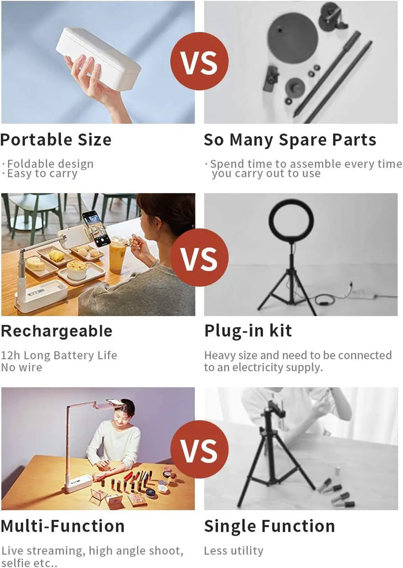Extendable Selfie Stand 360 Rotation with Phone Holder by salelink.co.nz