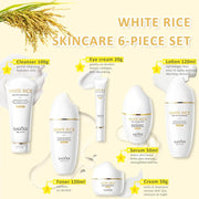 SADOER Rice Niacinamide Skincare Set - 6 Piece Firming Skincare Kit by Poppy Gifts