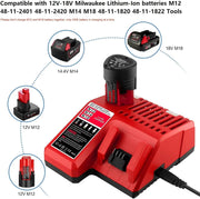 For Milwaukee M18 M12 Battery Charger by salelink.co.nz