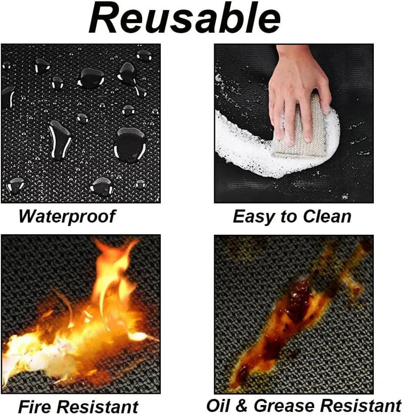 ECOTREK Fire Pit Mats ECOTREK Round Heat Resistant Fire Pit Mat Silicone Coated Fibreglass ECOTREK Round Fire Pit Mat Silicone Coated Fibreglass