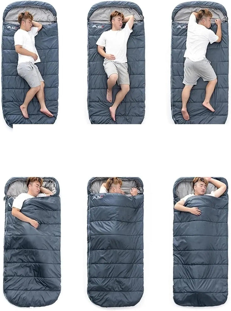 Large Rectangular Sleeping Bag – 230 x 100 cm, Ideal for Camping, Hiking, Picnic & Outdoor Use LCF61636 by ECOTREK