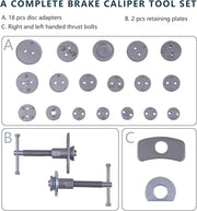 22pc Disc Brake Caliper Piston Rewind Tool Kit Set by dealonline.co.nz