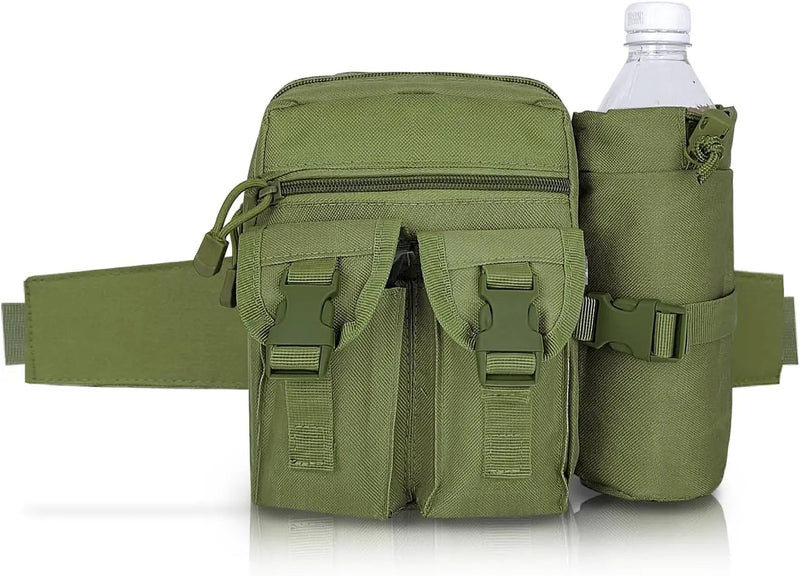 Ecotrek Waterproof Waist Bag with Removable Bottle Pouch - Multi-Pocket Outdoor Sports BL7013 by ECOTREK