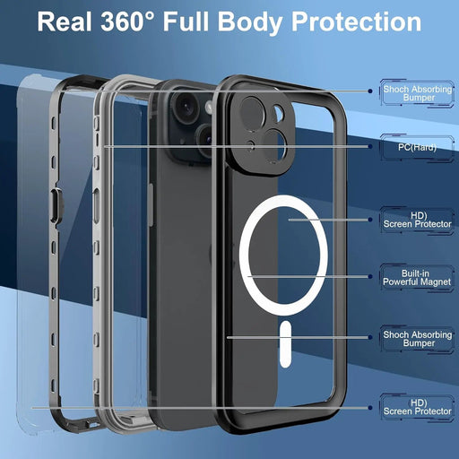 iPhone 15 Case Waterproof by salelink.co.nz