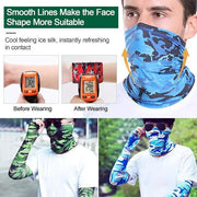Ecotrek Ice Silk Cooling Face Cover Bandana & Neck Gaiter – HX5401 by ECOTREK