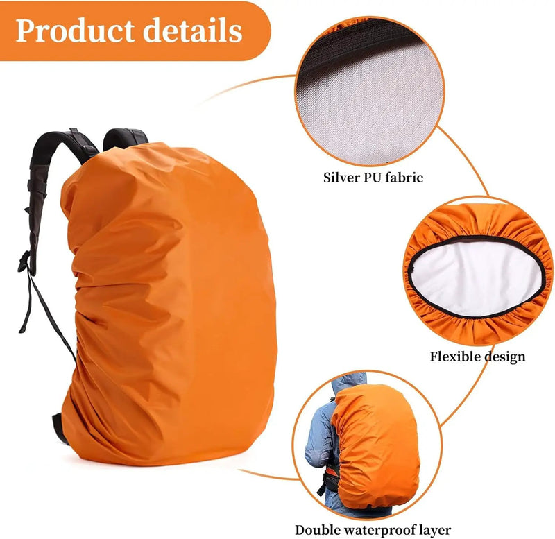 Ecotrek Waterproof Backpack Rain Cover Fits 55–65L – Dustproof, Sunproof 190T Polyester MT5581 by ECOTREK