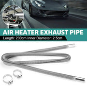 salelink.co.nz Unbranded 200cm Air Diesel Parking Heater Stainless Steel Exhaust Pipe Tube Gas 200cm Stainless Steel Exhaust Pipe For Diesel Parking Heater