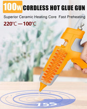 Cordless Hot Glue Gun Compatible with DeWalt 18V Battery by salelink.co.nz