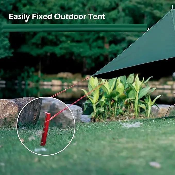 ECOTREK Snow & Sand Tent Stakes – 31cm Aluminum U-Shaped Pegs for Camping & Beach JP5604 by ECOTREK