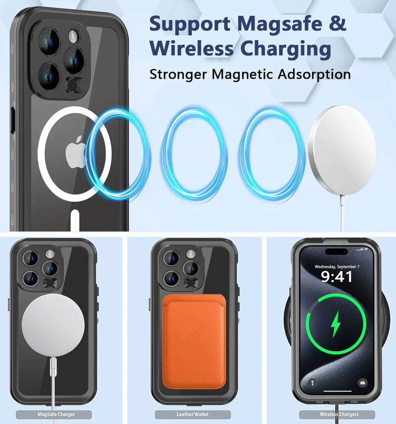 iPhone 15 Pro Case Waterproof by salelink.co.nz