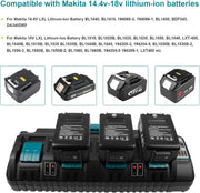 DC18SF 18V Lithium-Ion Rapid Optimum 4-Port Charger for Makita Lithium Battery by salelink.co.nz