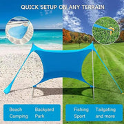 Portable Beach Canopy –Sun Shade Awning CNGH6021 by ECOTREK