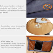 Boat-Shaped Pop-Up Camping Tent Large 260(L) x 150 (W) x 105(H)cm DYLF2712 by ECOTREK