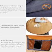 Boat-Shaped Pop-Up Camping Tent Large 280(L) x 200 (W) x 120(H)cm DYLF73910 by ECOTREK