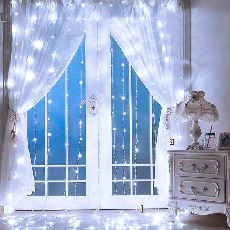 300 LED Curtain String Fairy Light Christmas Light by salelink.co.nz