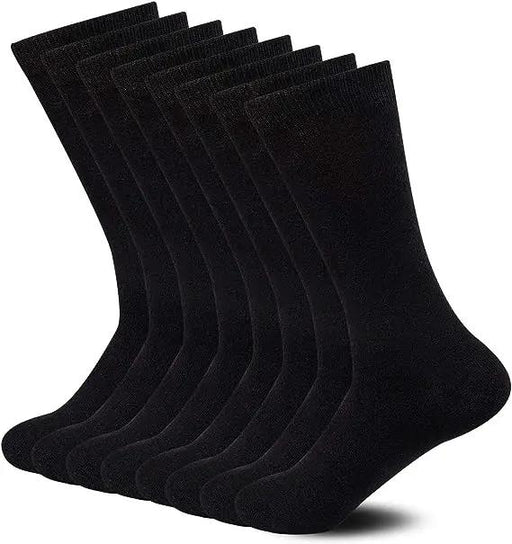 Black Socks Business Socks Crew Socks Dress Socks (12 Pairs) Men's - SIZE7-10 by dealonline.co.nz