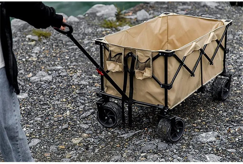 Heavy Duty Collapsible Trolley,Wagon Cart – Extra Large 260L, All-Terrain Wheels LJ1113 by ECOTREK