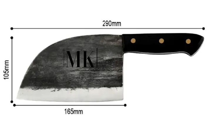 Stainless Steel Meat Cleaver Chef's Knife Cleaver Sheath stone set by China Dropship