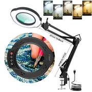 72LED 8X/10X USB Magnifying Glass with 3 Colours Light (10 different variants available) by Habicare
