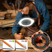 72LED 8X/10X USB Magnifying Glass with 3 Colours Light (10 different variants available) by Habicare
