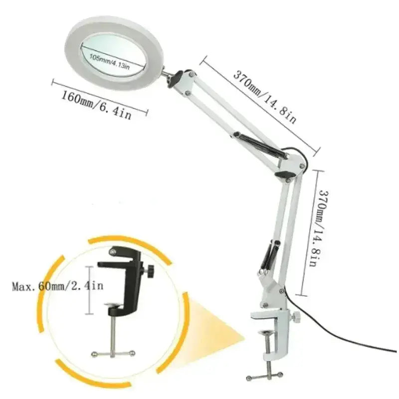 72LED 8X/10X USB Magnifying Glass with 3 Colours Light (10 different variants available) by Habicare