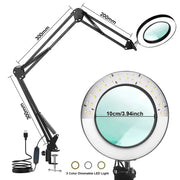 72LED 8X/10X USB Magnifying Glass with 3 Colours Light (10 different variants available) by Habicare