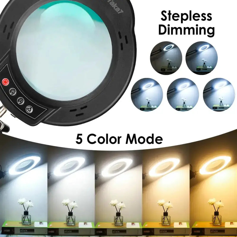72LED 8X/10X USB Magnifying Glass with 3 Colours Light (10 different variants available) by Habicare