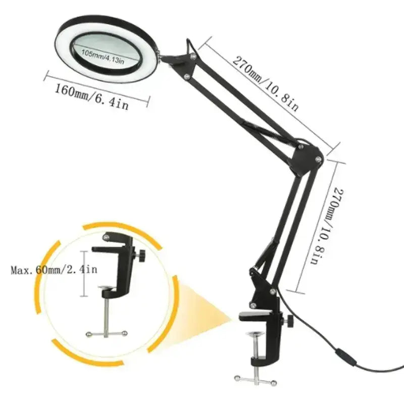 72LED 8X/10X USB Magnifying Glass with 3 Colours Light (10 different variants available) by Habicare
