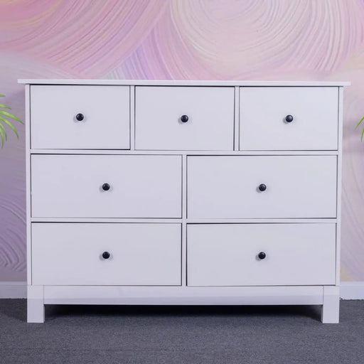 sue-e furniture Low boys 'Pamela' Chest of 7 White Drawers 'Pamela' Chest of 7 White Drawers