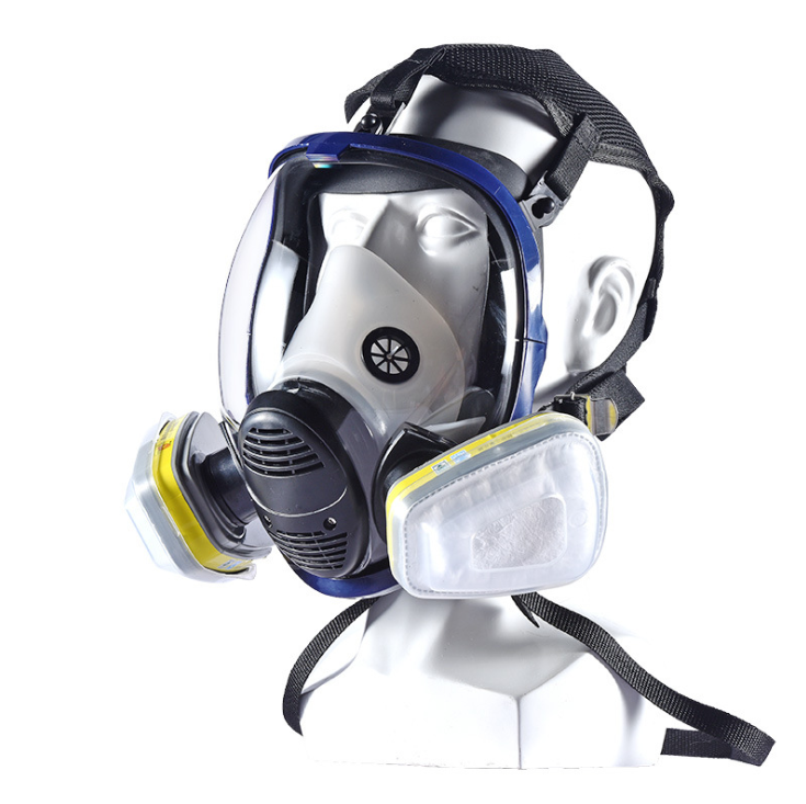 Full Face Silicone Gas Mask With Wide Field Of View And Dustproof Respirator