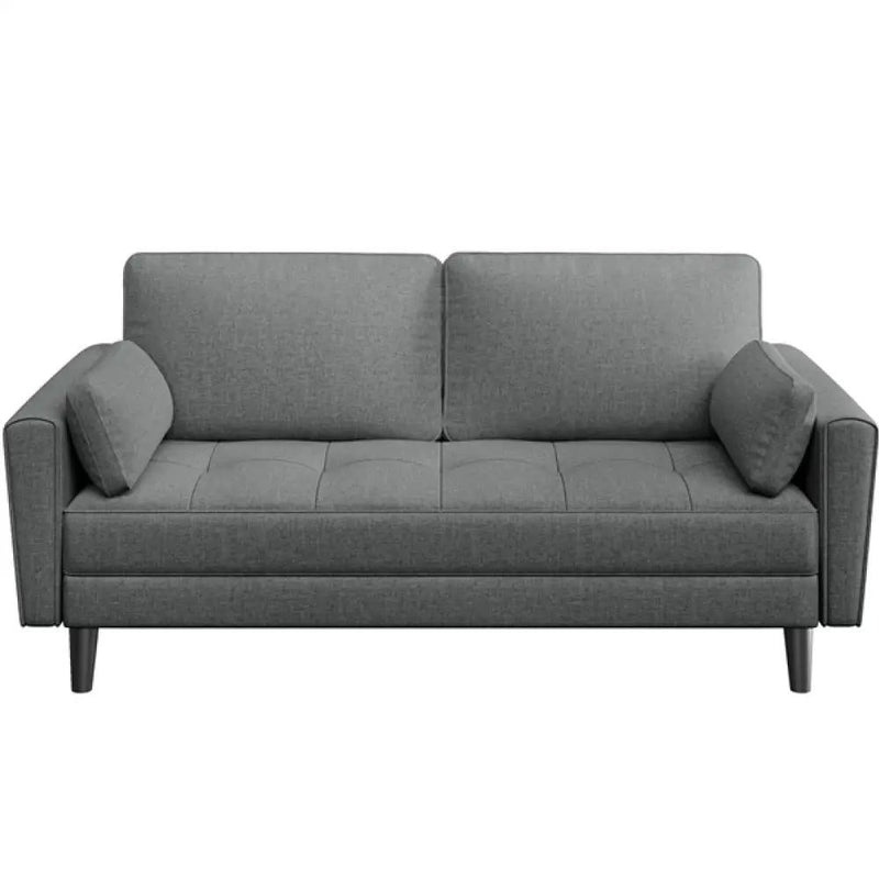 Yaheetech Fabric Upholstered Sofa 2 Seater Couch with Tufted Single Seat Cushion Fabric Upholstered Sofa 2 Seater Couch with Tufted Single Seat Cushion