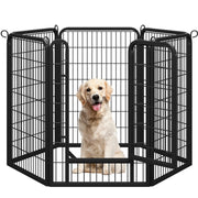 100cm Tall 6 Panels Heavy Duty Dog Playpen Exercise Barrier Outdoor Indoor Fence by Yaheetech