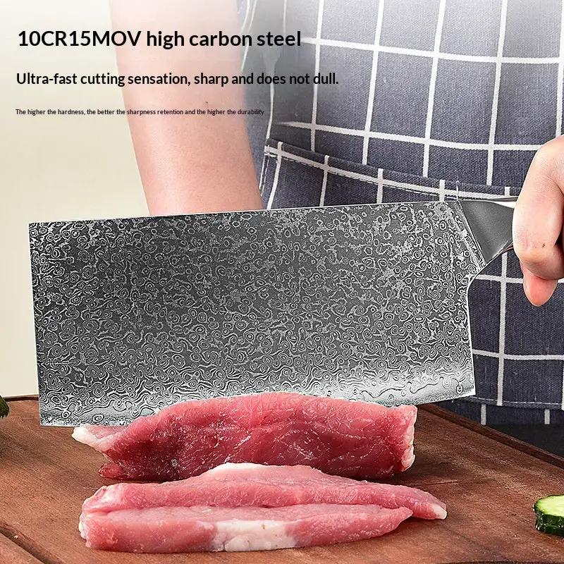 Manufacturers Damascus Steel Kitchen Knife Set Combo Damascus Kitchen Knife by China Dropship