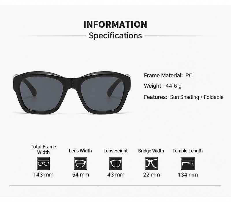ECOTREK Sunglasses ECOTREK Folding Sunglasses – Compact Travel Shades, UV380 LX19-11 ECOTREK Folding Sunglasses – Compact Travel Shades, UV380 LX19-11