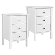 2pcs Bedside Table Side Table End Table Nightstand by Yaheetech