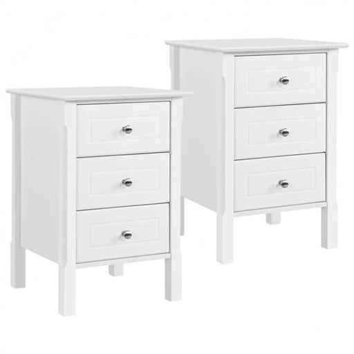 2pcs Bedside Table Side Table End Table Nightstand by Yaheetech
