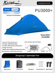 Mead's Supply & Equipment Outfitters limited Tents Ultralight Hiking Tent — 1–2 Person Camping Shelter Ultralight Hiking Tent — 1–2 Person Camping Shelter