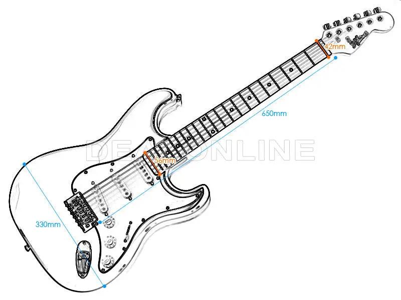 Orange Electric Guitar, MS-100/ORG, Glossy by dealonline.co.nz