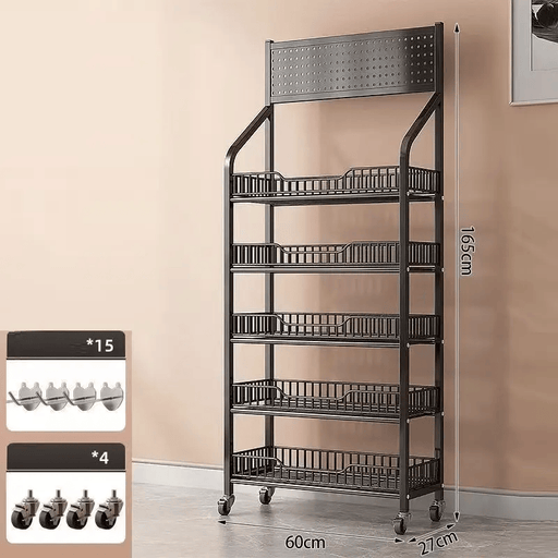 dealonline.co.nz dealonline.co.nz Supermarket Snack Rack with 15 Hooks and Casters for Displaying Supermarket Snack Rack with 15 Hooks and Casters for Displaying