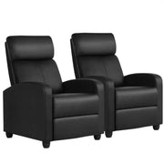 1 pair PU Leather Recliner Chairs by Yaheetech