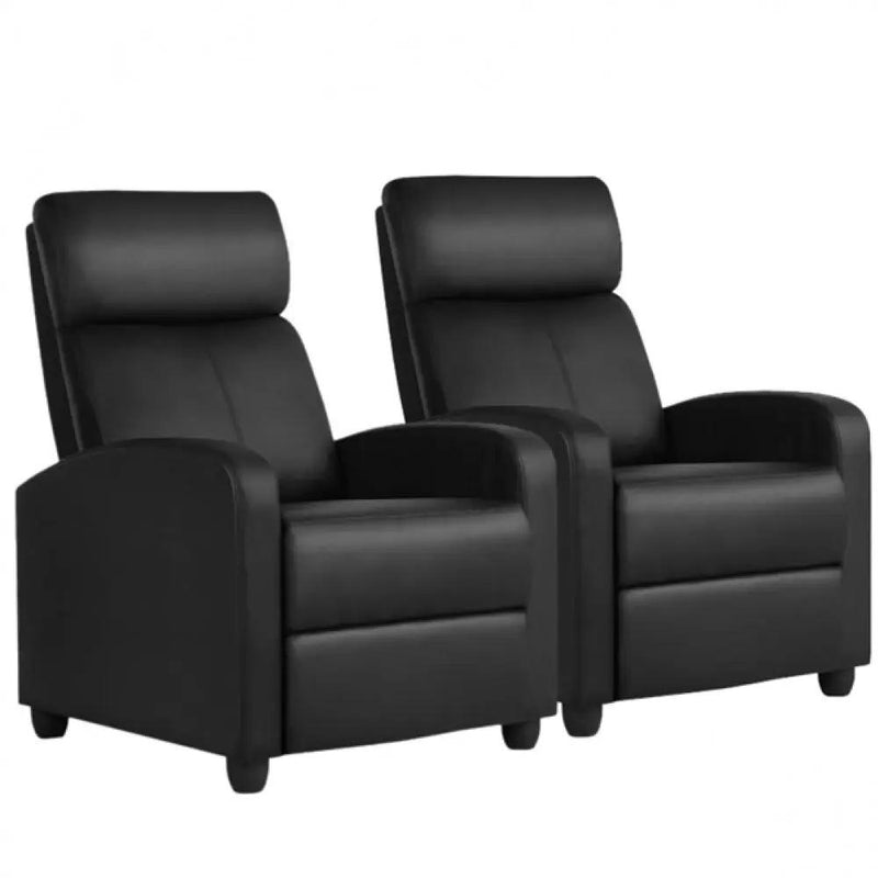1 pair PU Leather Recliner Chairs by Yaheetech