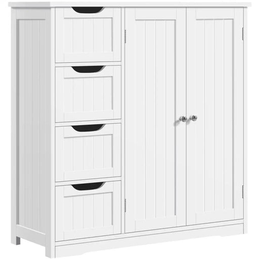 Wooden Bathroom Floor Cabinet Side Storage Organizer Cabinet by Yaheetech