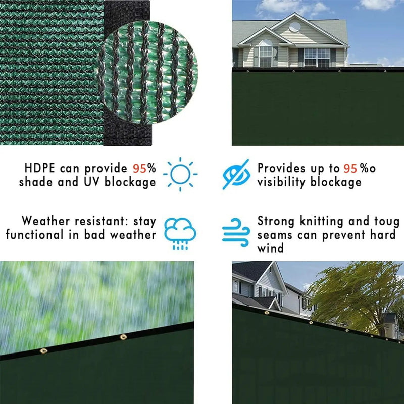 Privacy Fence Screen Green-1Mx7M by salelink.co.nz