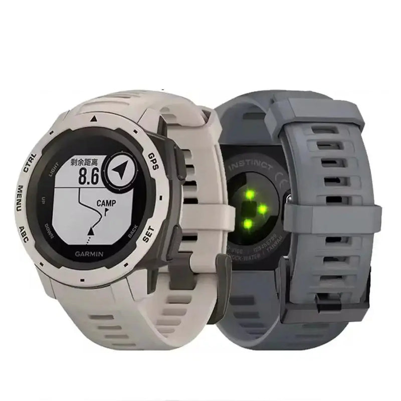 Soft Silicone Strap for the Garmin Instinct 1/2/Solar/Tactical Series (available in 5 colours) by Habicare