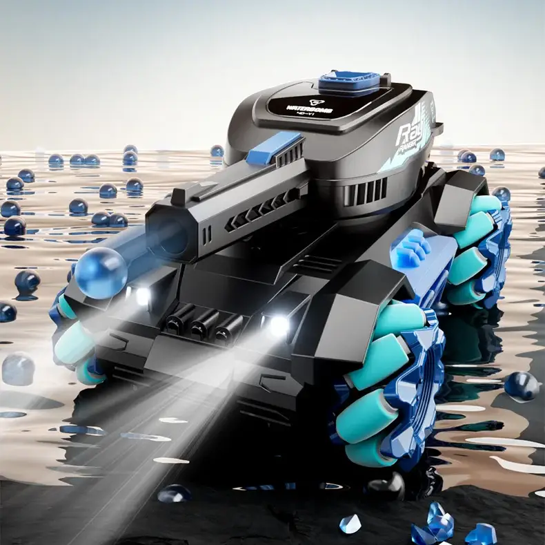 RC Tank Shoots Gesture Sensing Rc Stunt Car Light &amp; Music Water Bullet Ball by dealonline.co.nz