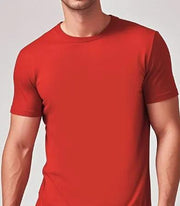 Solid Casual Short-Sleeve Crewneck T-Shirt by Mead's Supply & Equipment Outfitters limited